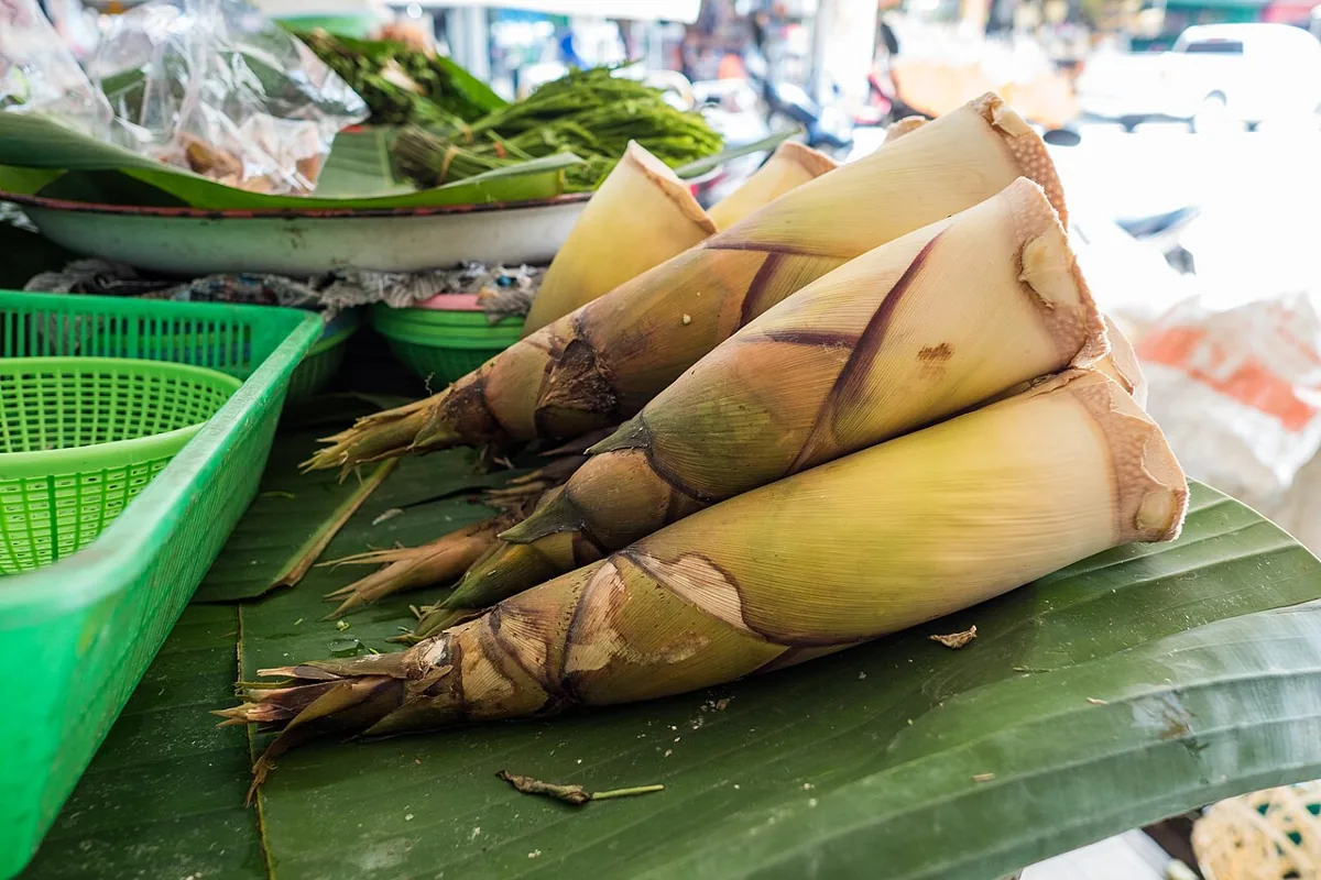 Stämningsbild från en marknad i Chiang Mai